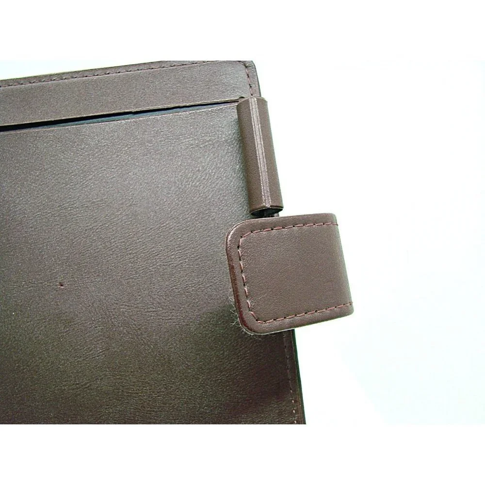 Dayrunner Snap Closure Fact Center Personal Organizer Planner Brown Burgundy